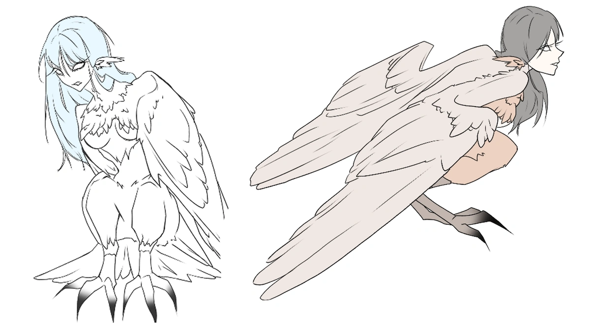 (COMING SOON) Harpy Monster Brush - Detailed View