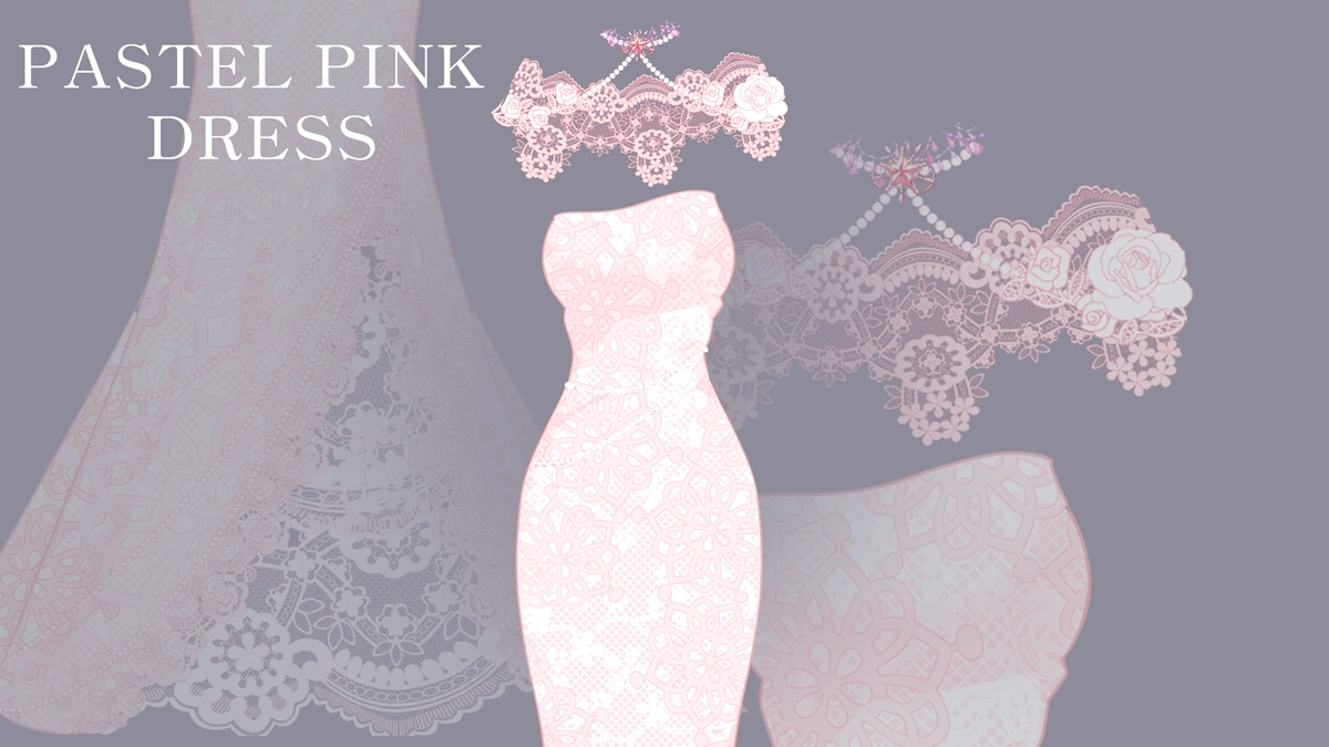 Soft Pink Pastel Dress - Main Product Visual