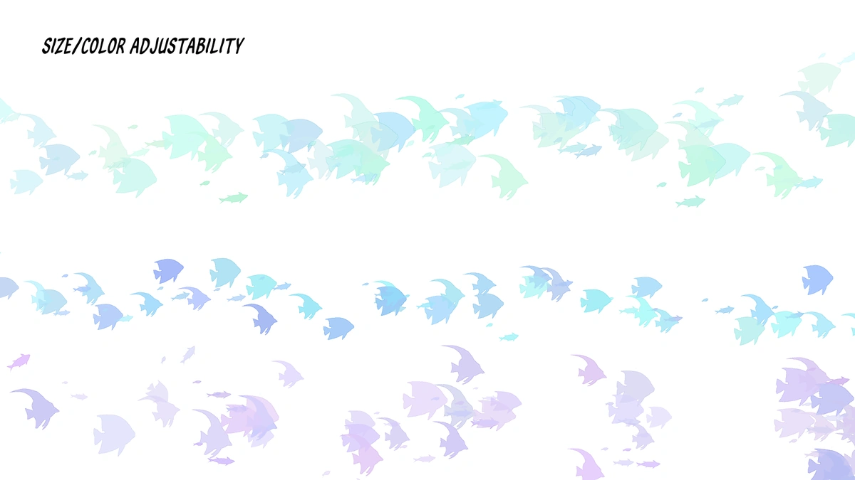School of Fish Brush 02 - Detailed View