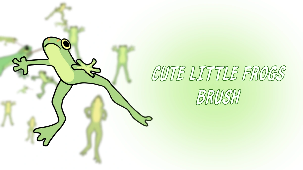 Little Frogs Background Brush - Preview